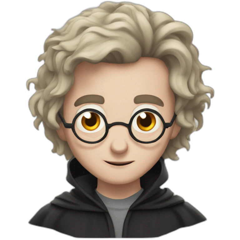 Harry potter with scare emoji