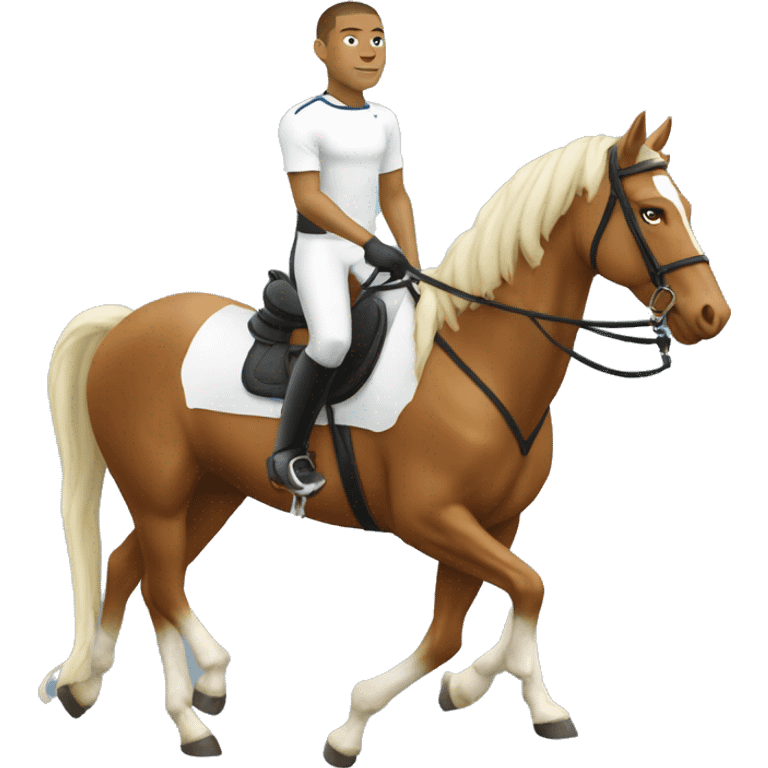 Mbappé sur un cheval  emoji