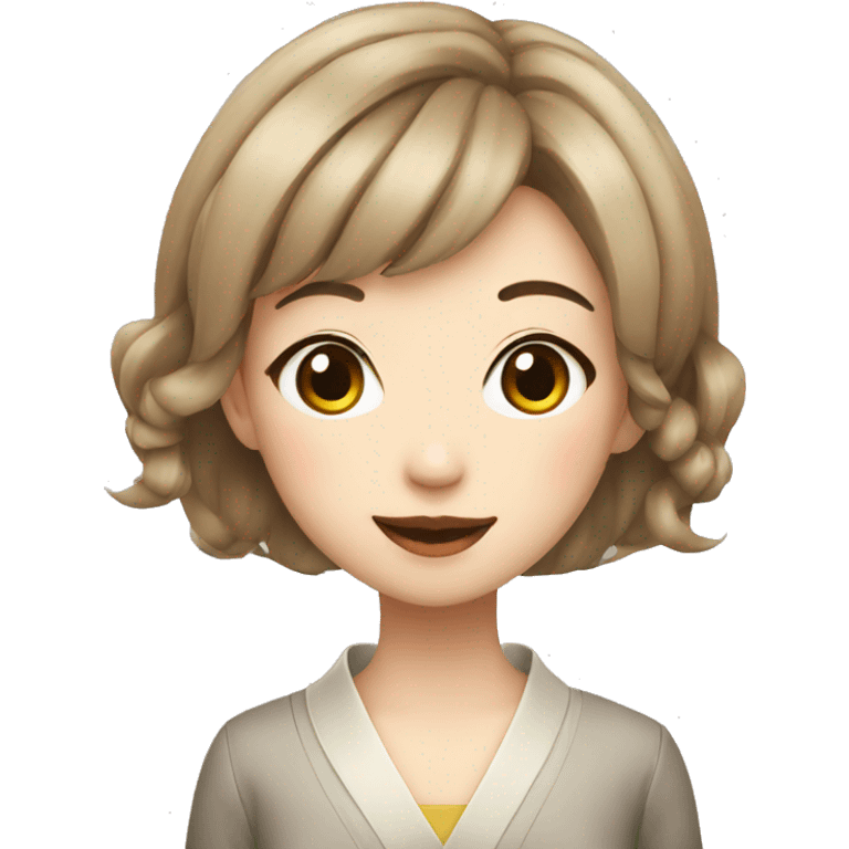 japanese fashion girl smiling portrait emoji