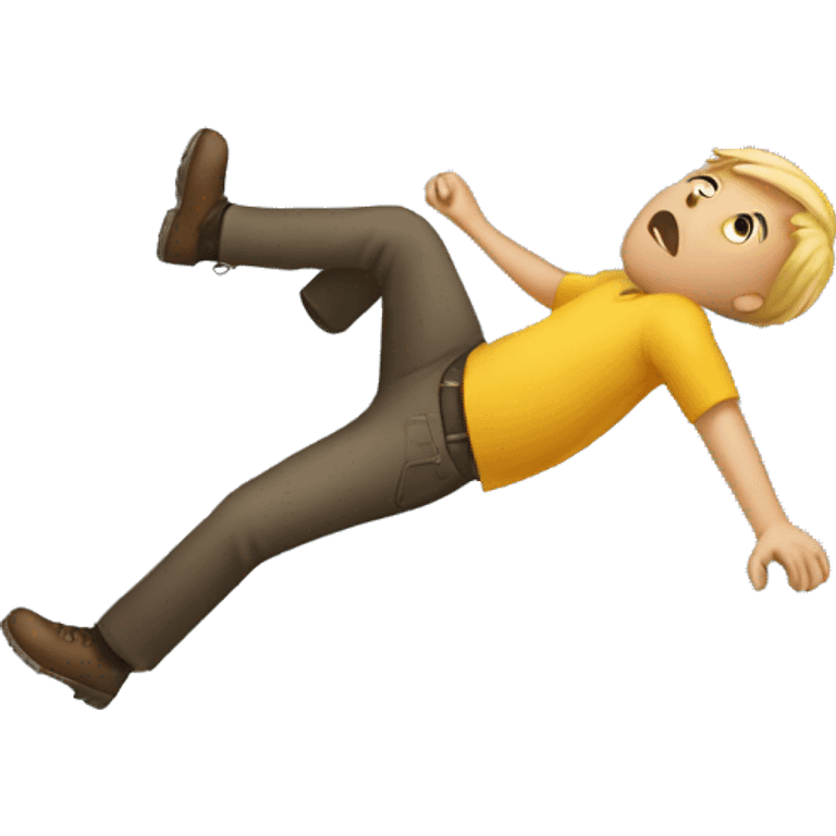 Person falling emoji