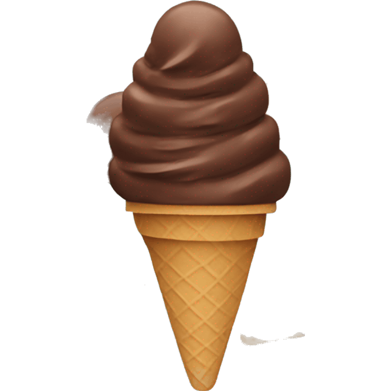  Chocolate 
Ice Cream emoji