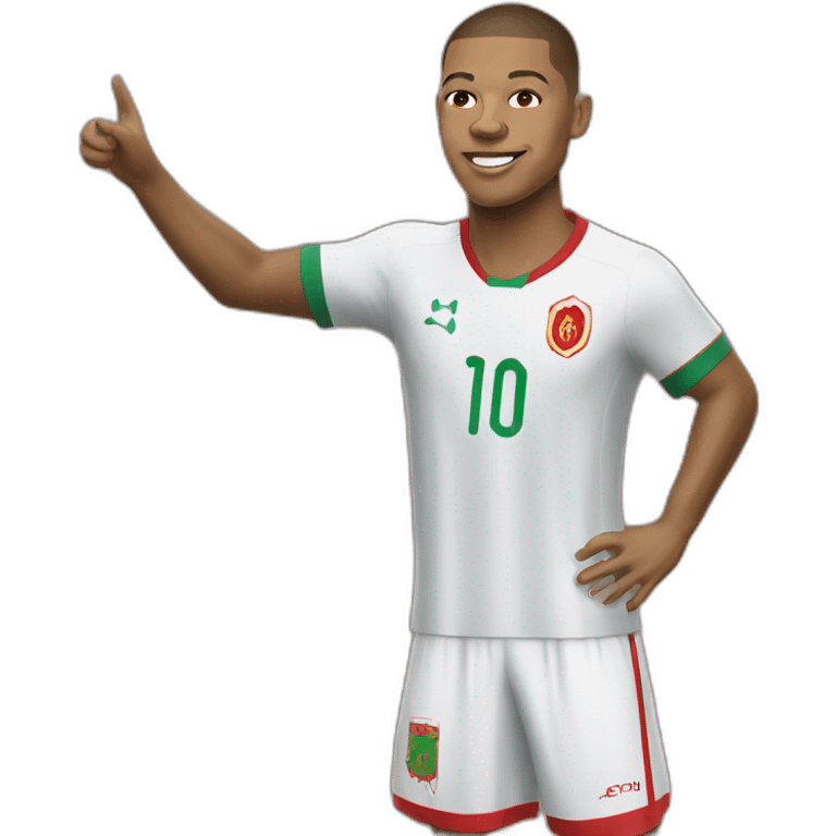 Mbappé with Morocco shirt emoji