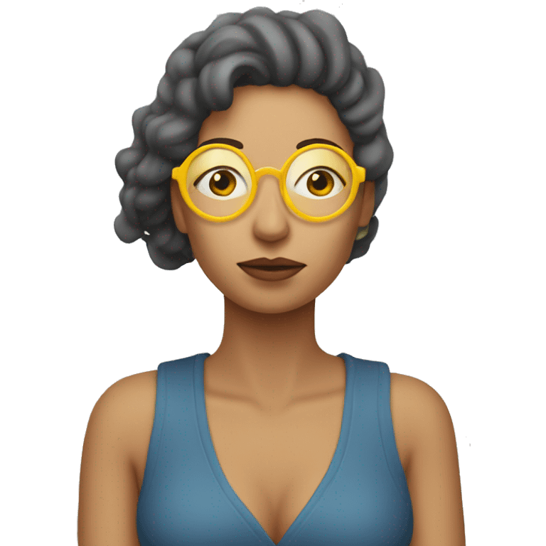 Mujer soplando vapor por la boca emoji