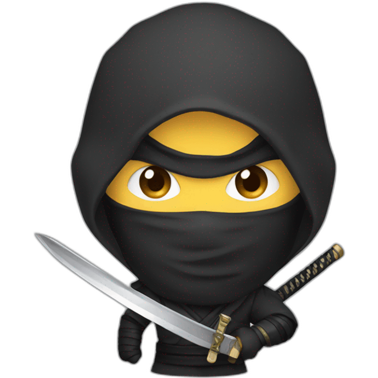 a ninja who has a sword in his hand emoji