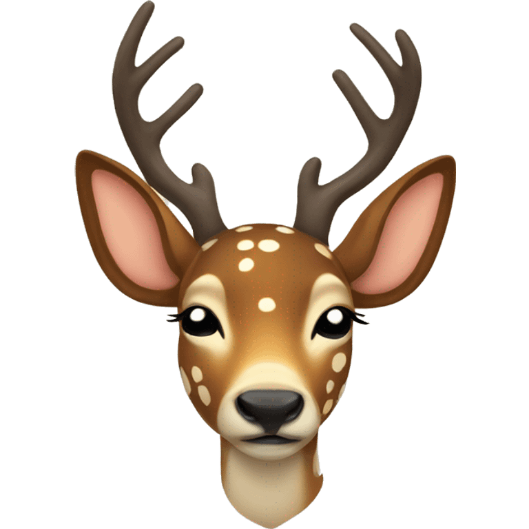 Deer with spots sleeping  emoji