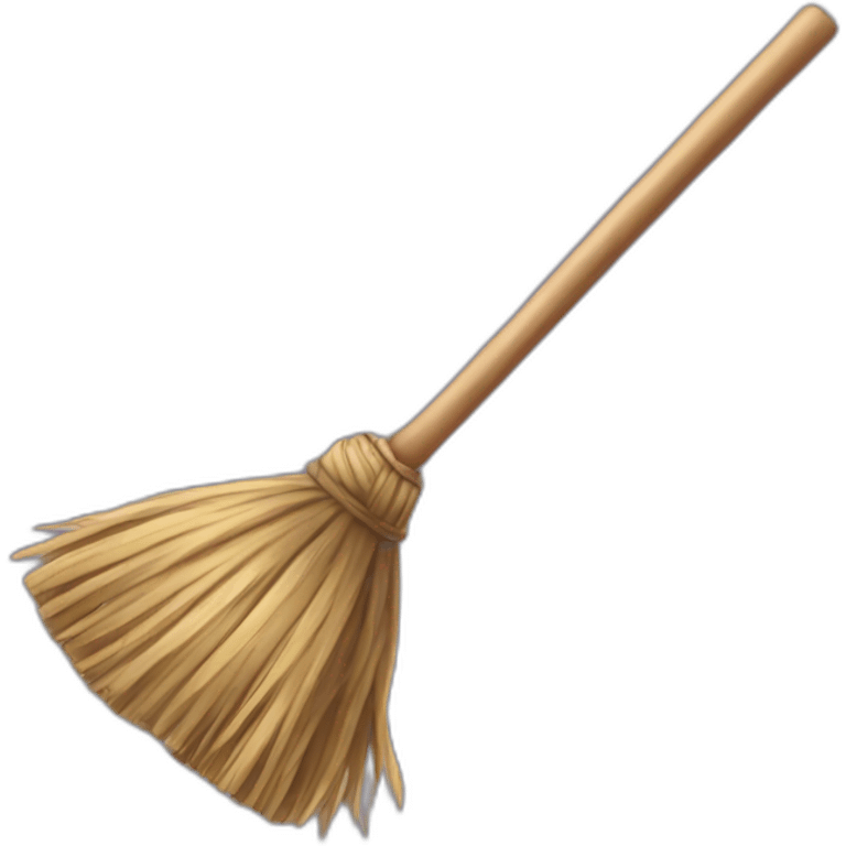 broomstick to clean emoji