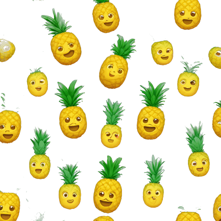 A heart with pineapples  emoji