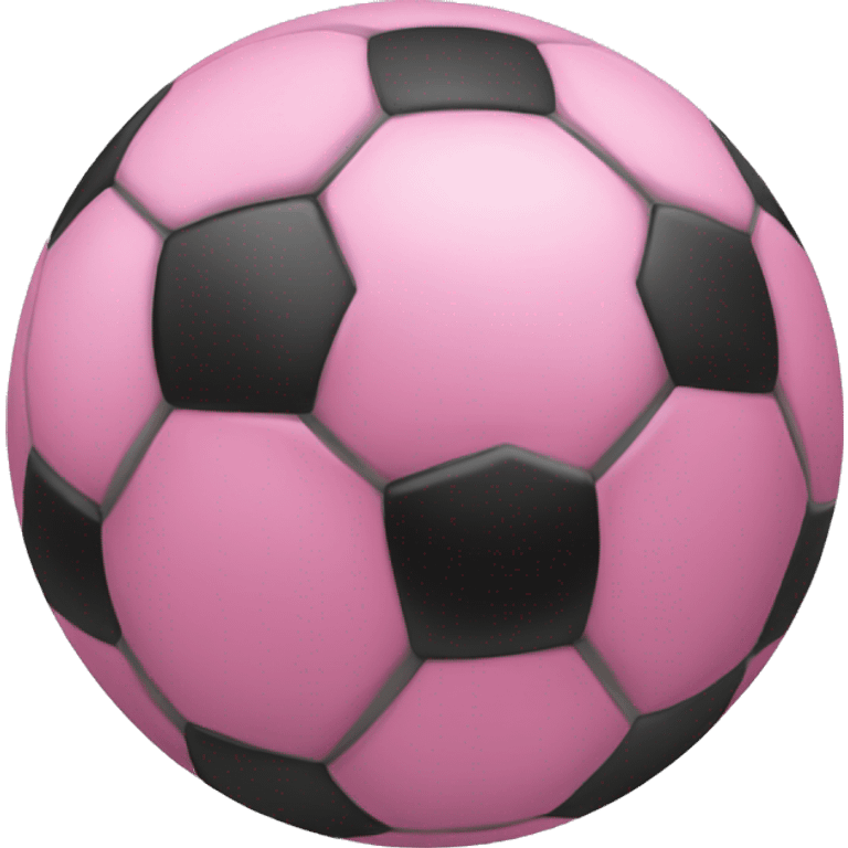 Pink soccer ball  emoji