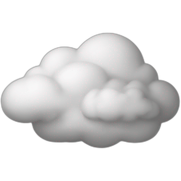 B&W cloud emoji