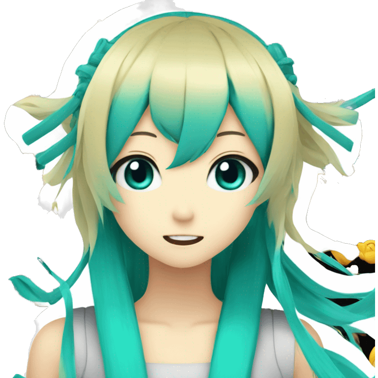 Donald Trump has Hatsune Miku hair  emoji