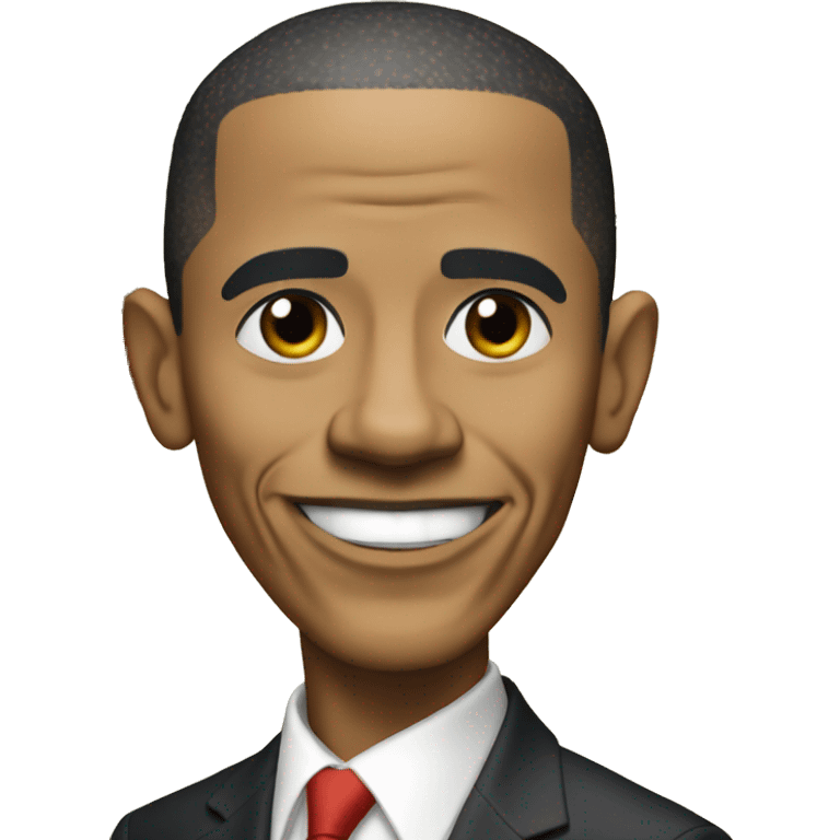 Obama with a kebab emoji