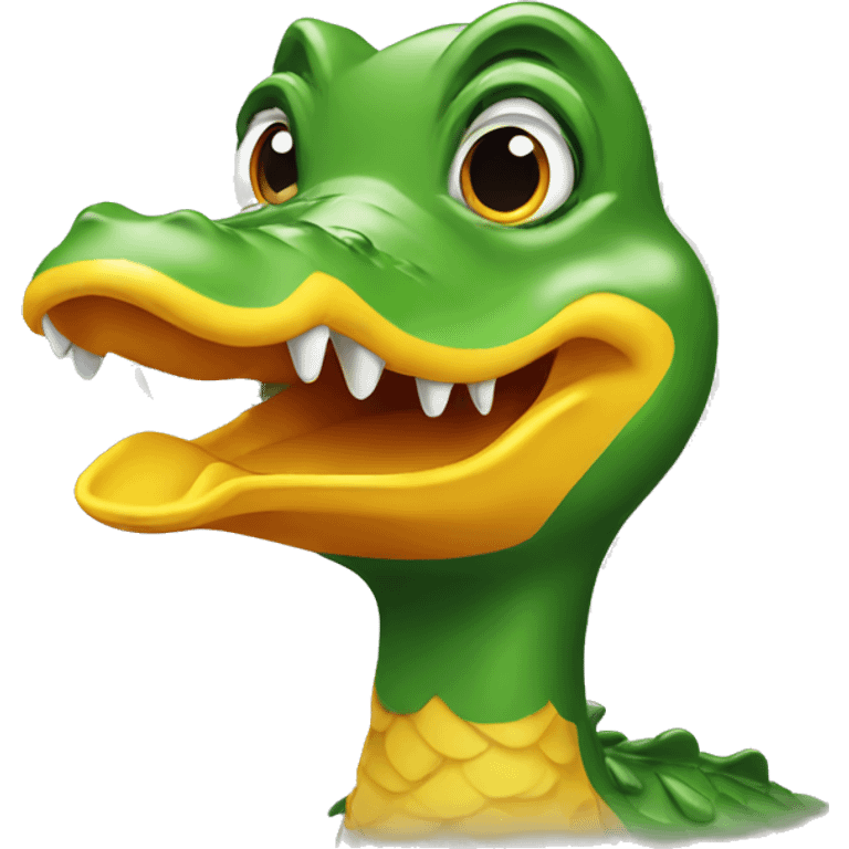 Crocodile duck emoji