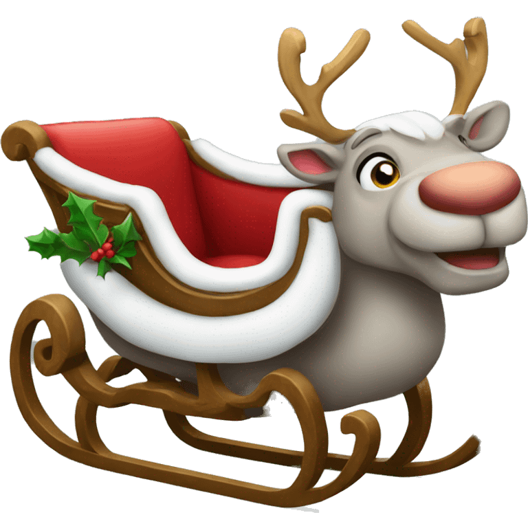 Christmas sleigh emoji