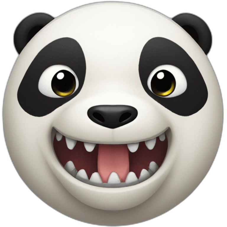 A panda bear mixed with a dinosaur emoji