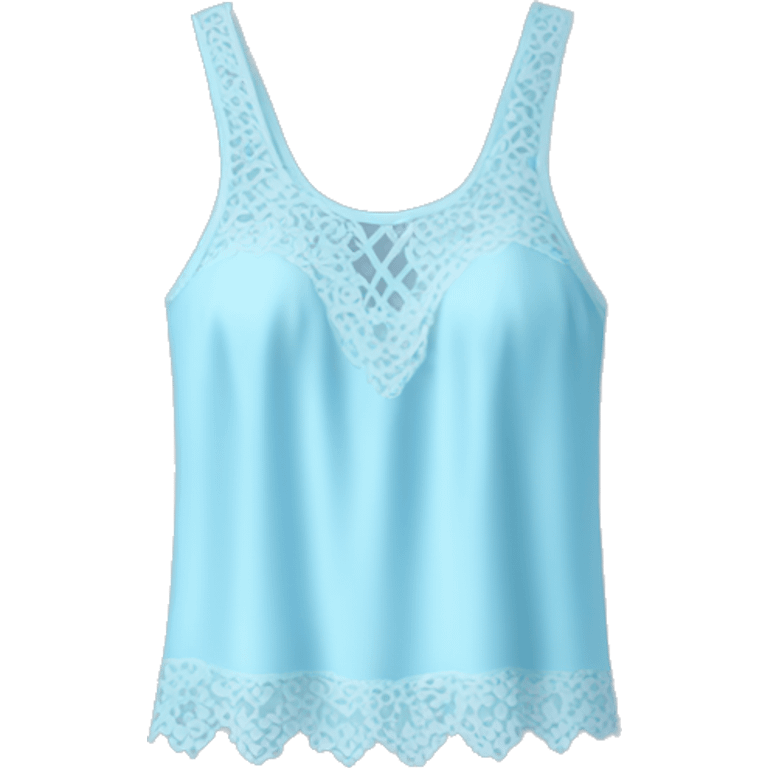 Light blue lace top  emoji