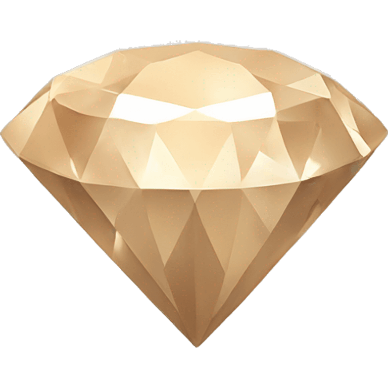 Beige Aesthetic Diamond emoji