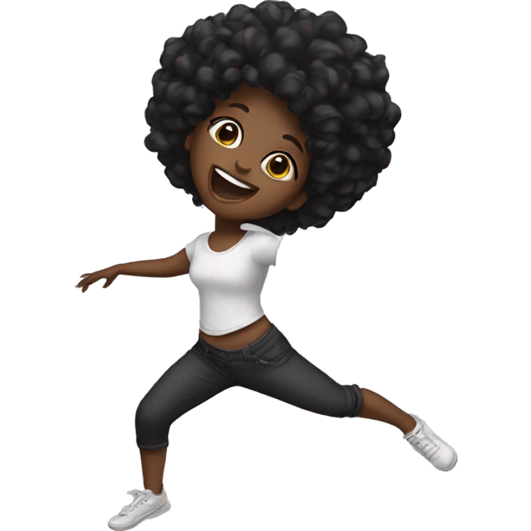 Black girl dancing emoji