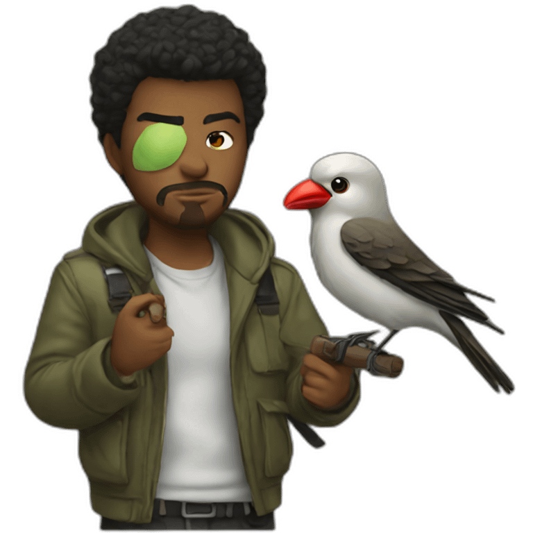 rebel and bird emoji