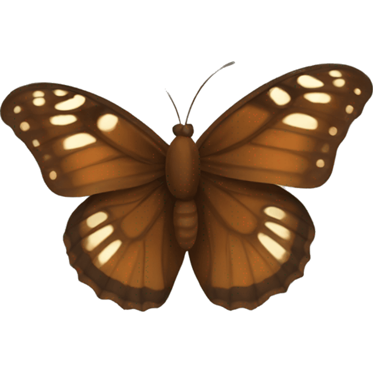 brown butterfly  emoji