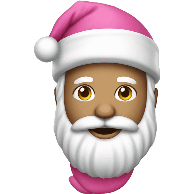 Pink santa emoji