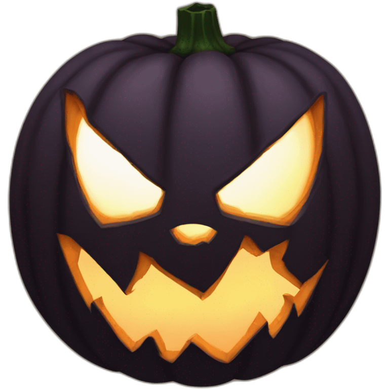 venom jack-o-lantern emoji