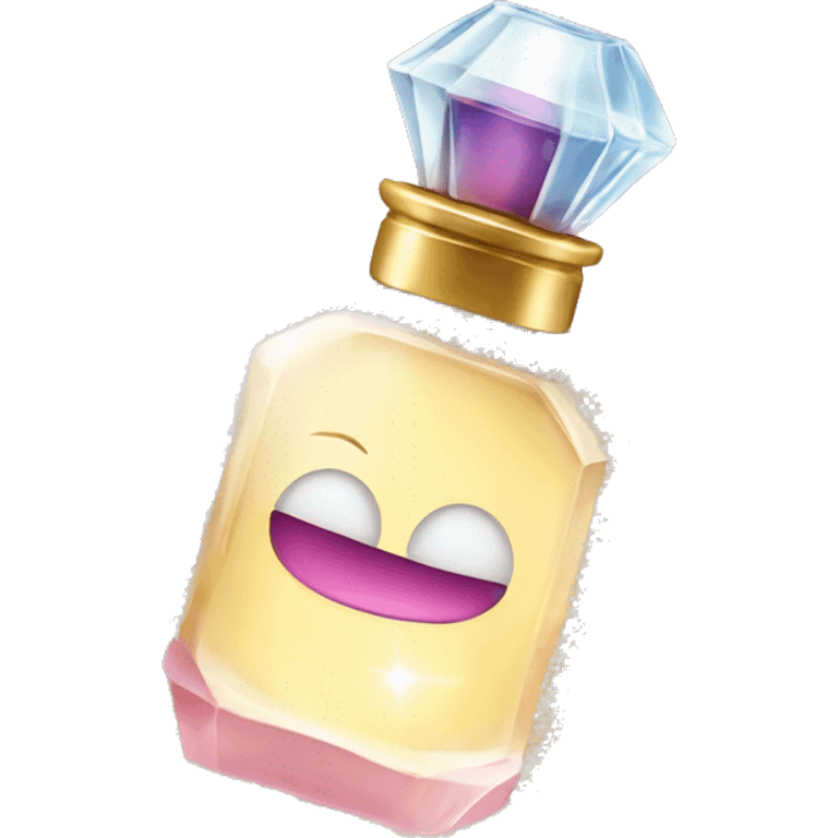 a perfume bottle with the sparkle emoji on it emoji