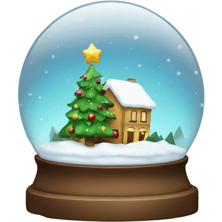 Christmas snowglobe emoji