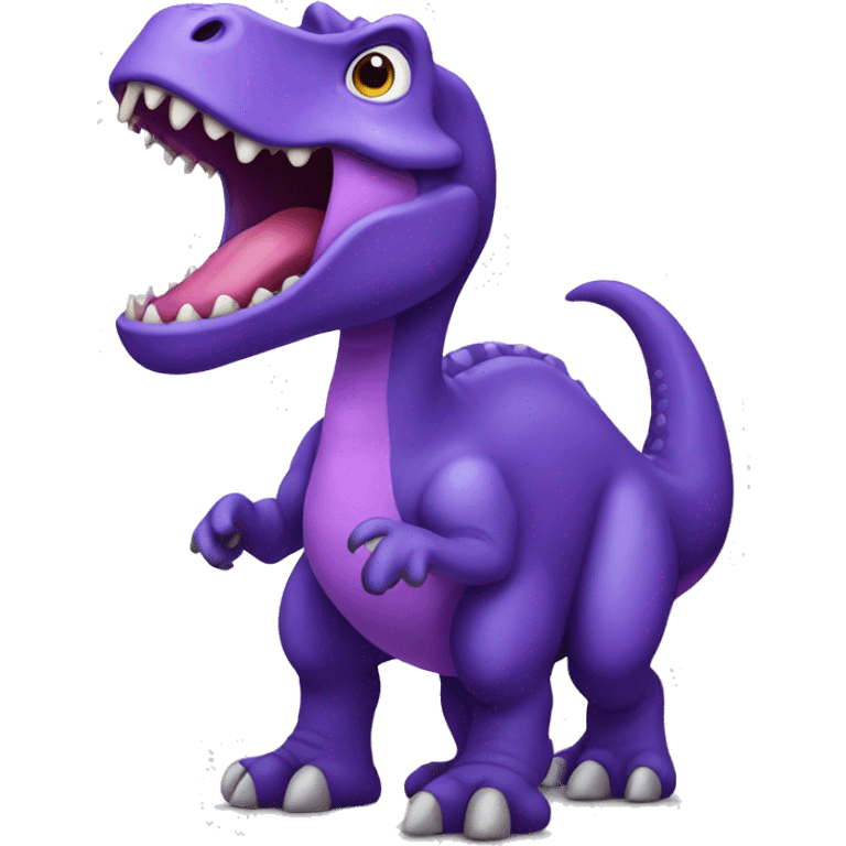 Purple dinosaur emoji