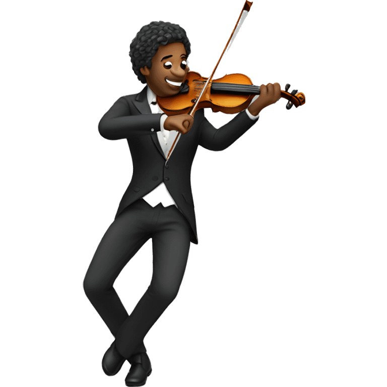 Dancing violinist emoji