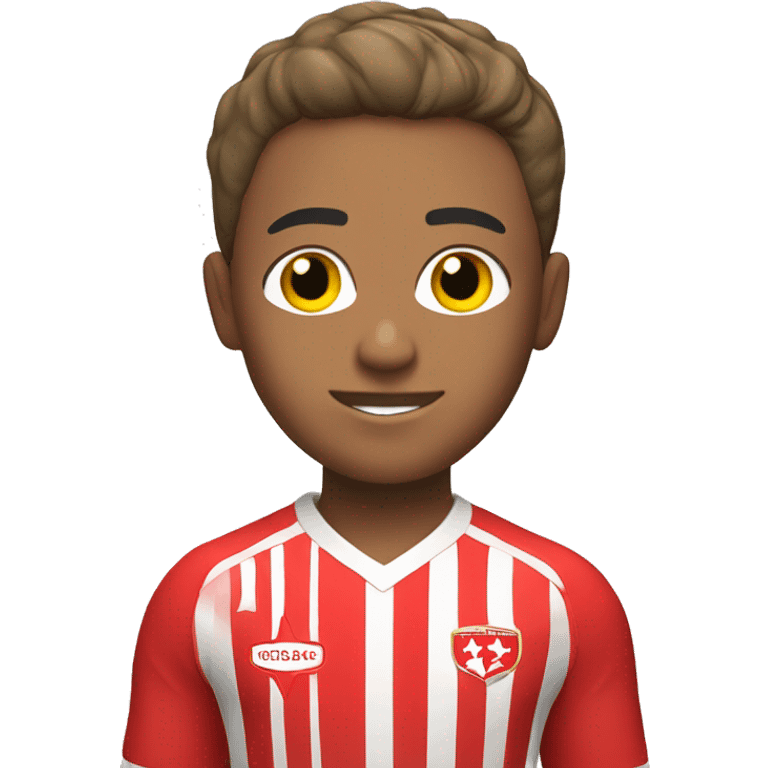 Boy wearing Red Star Belgrade kit emoji