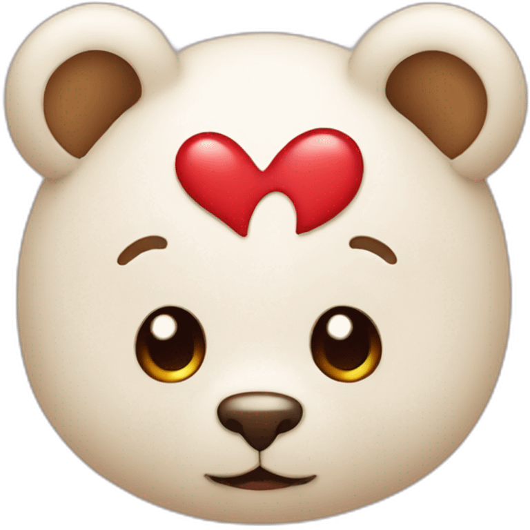 Orsetto con cuore emoji