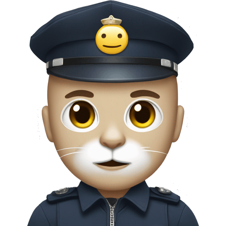 policiant with cat head emoji