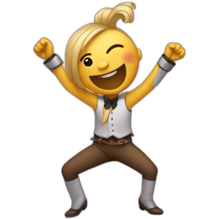 Feliz bailar emoji