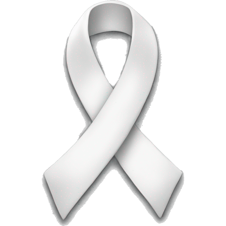 white ribbon emoji