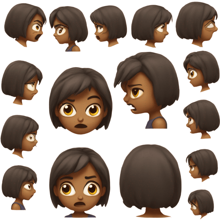 Angry girl emoji