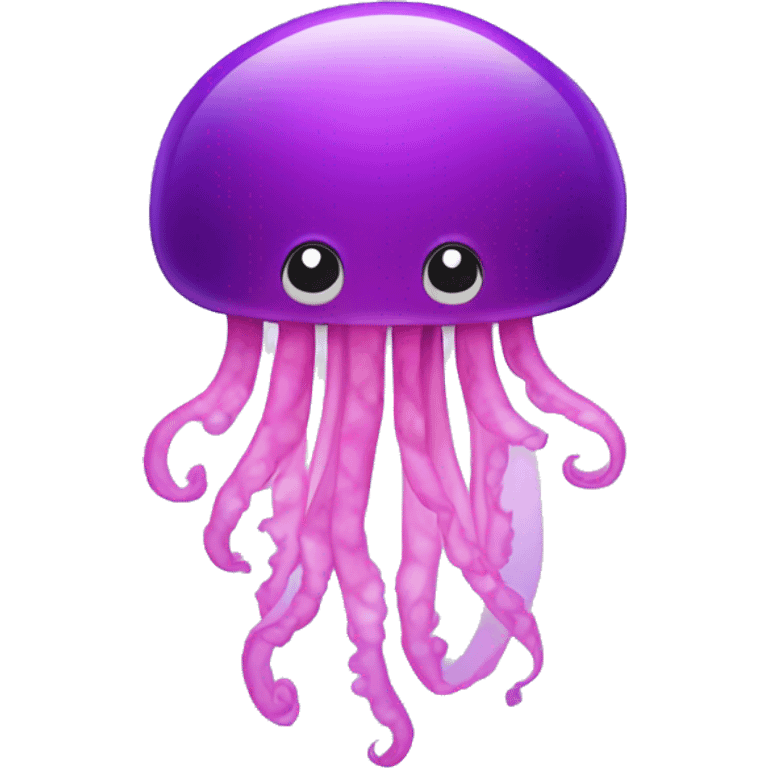 Purple and pink jellyfish emoji