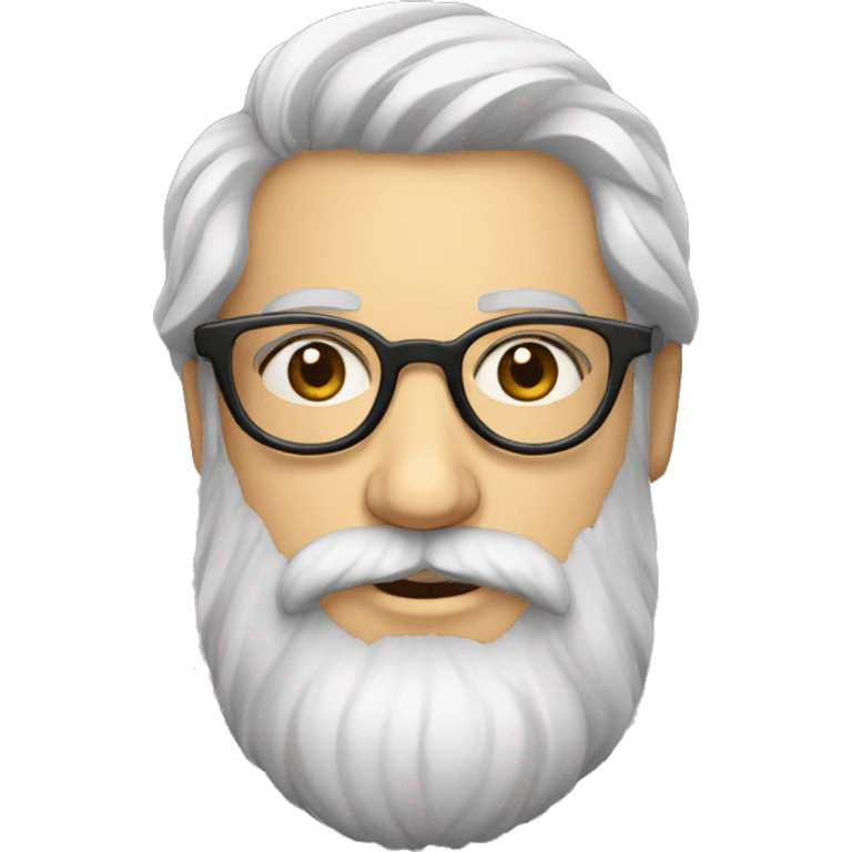 Majestic french bearded person with glasses emoji