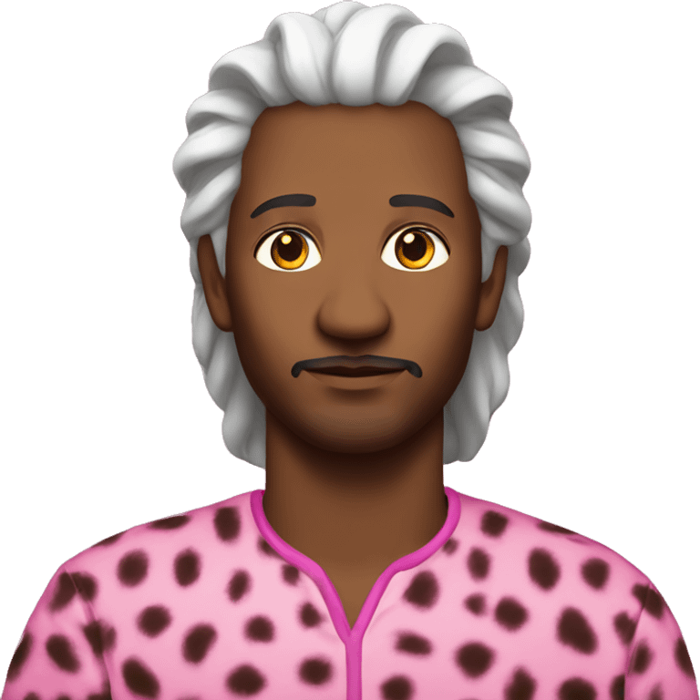 A prophet wearing pink cheetah  emoji