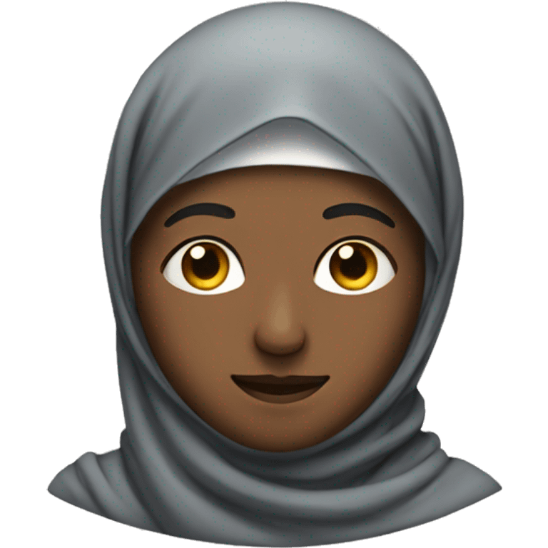 a man with hijab with stars for eyes emoji