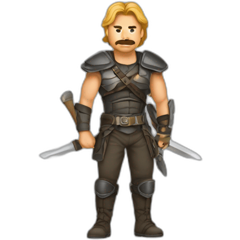 chuck noris in warrior mode emoji