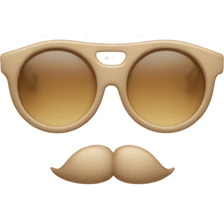 beige glasses emoji