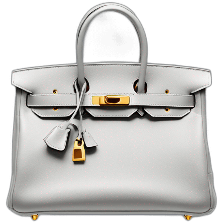 grey hermes Birkin bag emoji