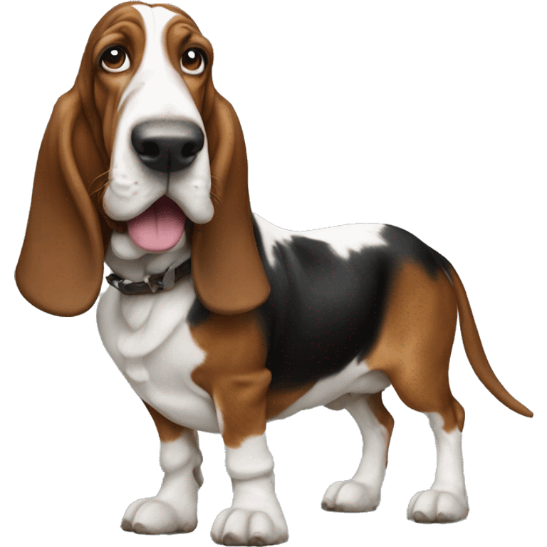 Basset on a horse emoji