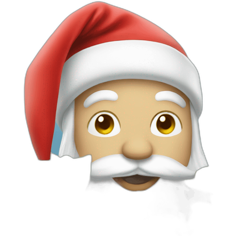 santa in a garden emoji