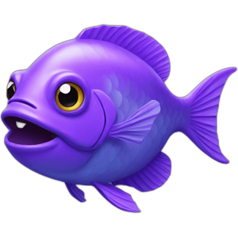 fish purple emoji