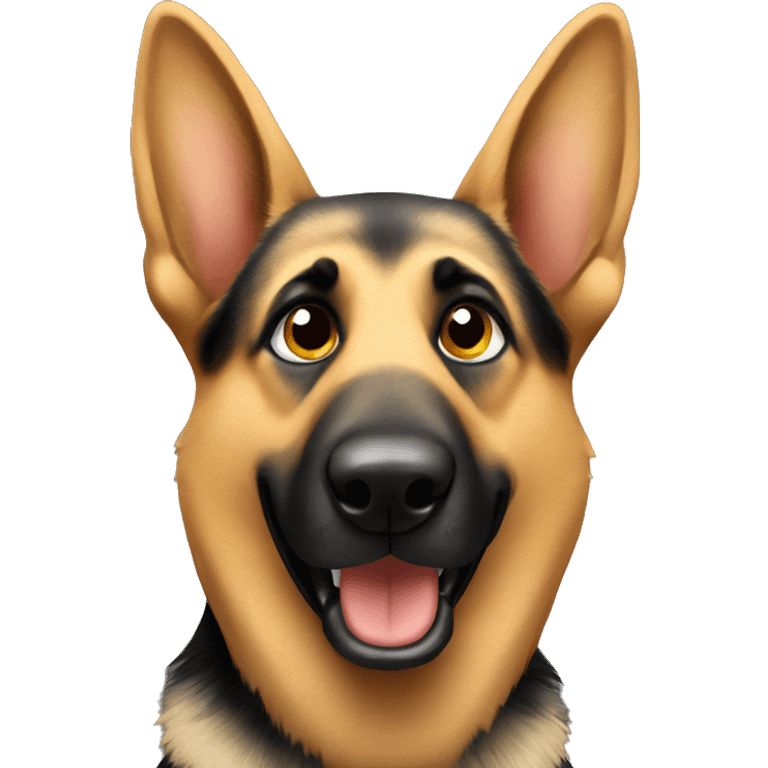 german Shepard taking a selfie  emoji