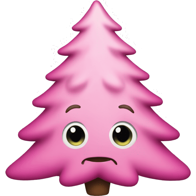 Pink Christmastree emoji