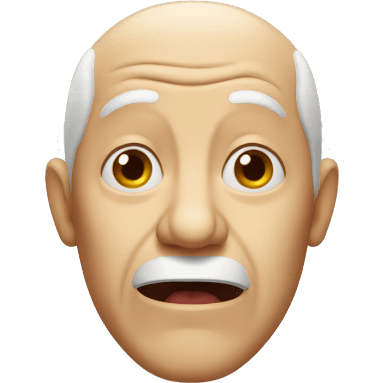 shocked bald old man emoji