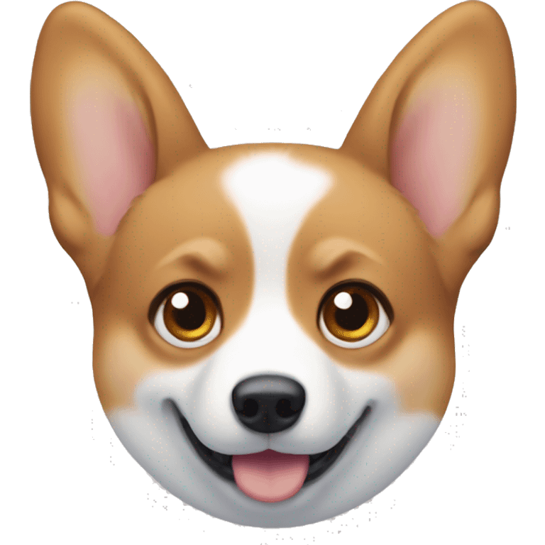 Corgi with one blue eye and one brown eye emoji