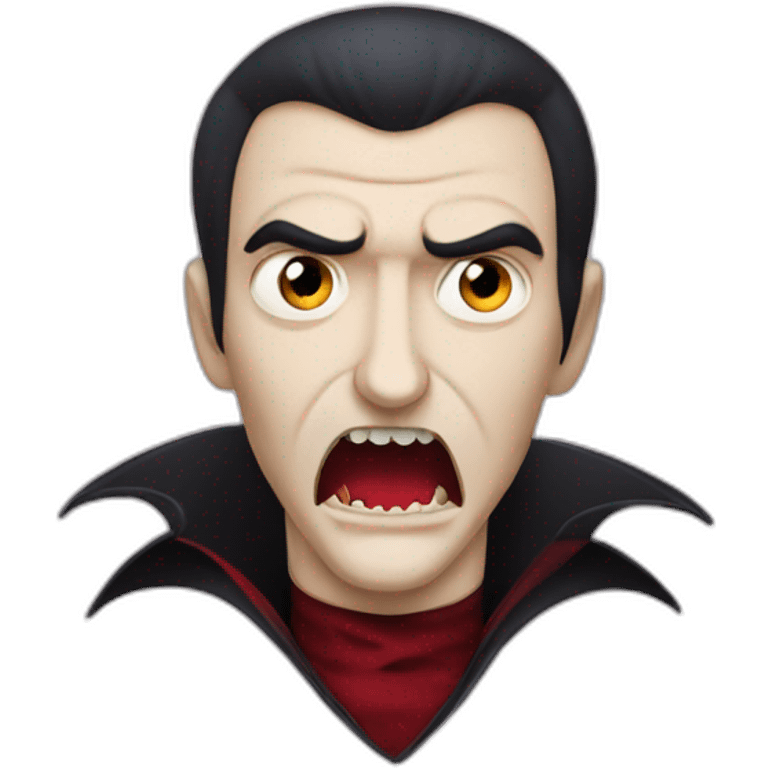 Dracula bitting a neck emoji